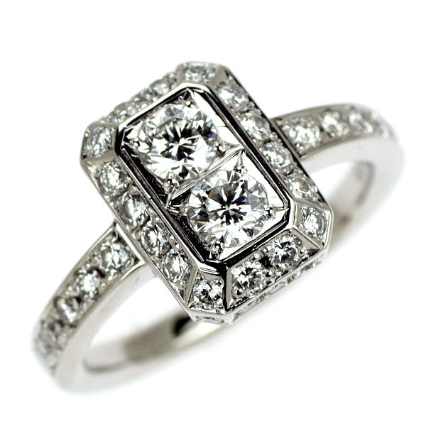 Pt900 diamond ring 1.10ct