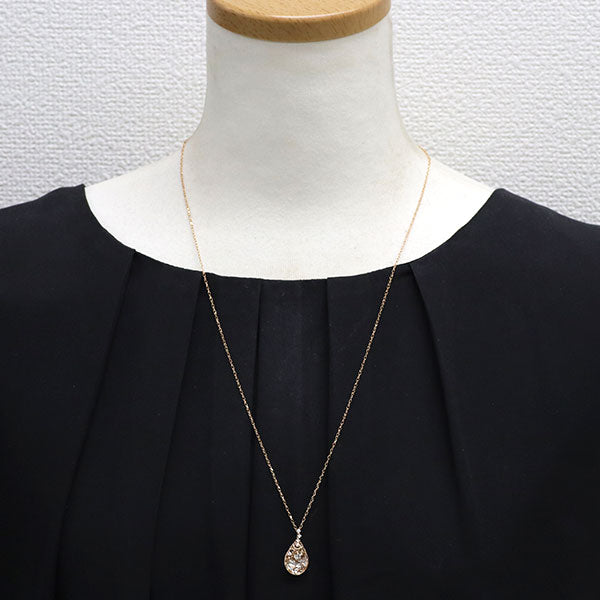 K18WG/PG ダイヤモンド ペンダントネックレス 0.18ct