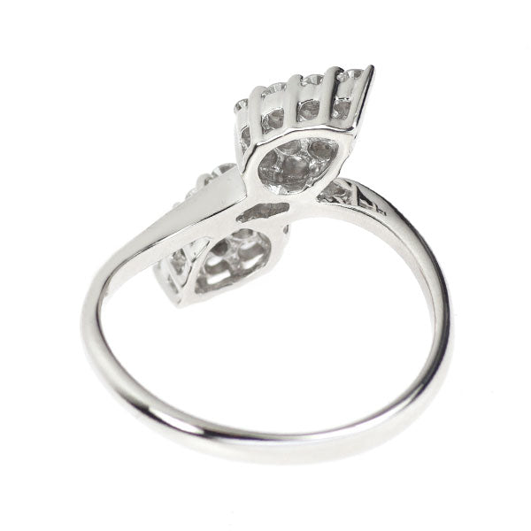 K18WG ダイヤモンド リング 0.50ct