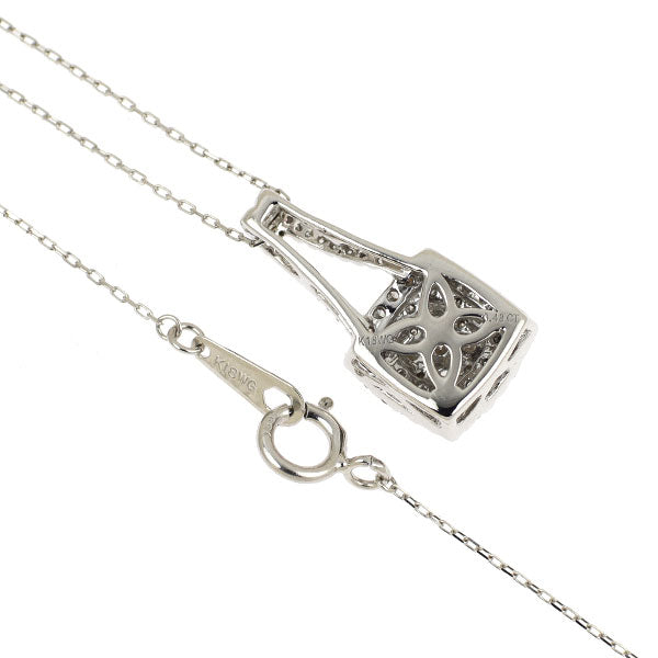 K18WG ダイヤモンド ペンダントネックレス 0.48ct