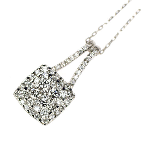 K18WG ダイヤモンド ペンダントネックレス 0.48ct
