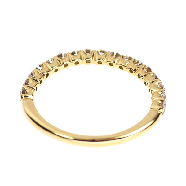 K18YG diamond ring 0.94ct half eternity