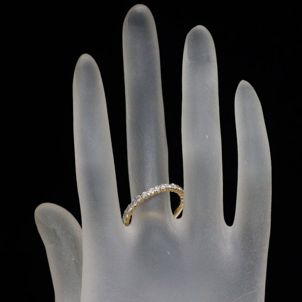 K18YG diamond ring 0.94ct half eternity