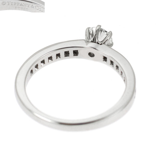 ティファニー Pt950 ダイヤモンド リング 0.33ct ソリティア チャネルセッティング