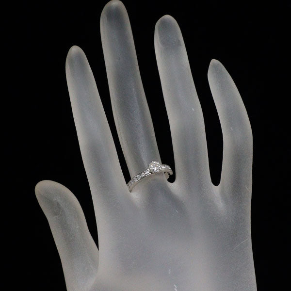 ティファニー Pt950 ダイヤモンド リング 0.33ct ソリティア チャネルセッティング