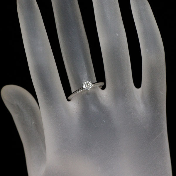 ティファニー Pt950 ダイヤモンド リング 0.34ct H VVS1 VG/VG ソリティア