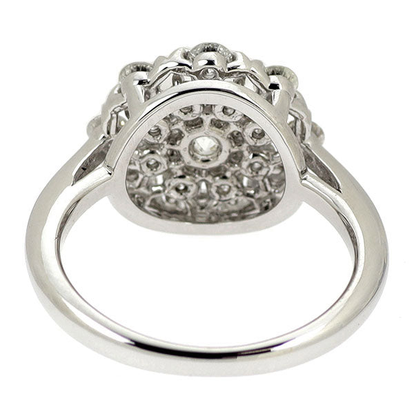 Pt900 diamond ring 0.37ct D0.80ct