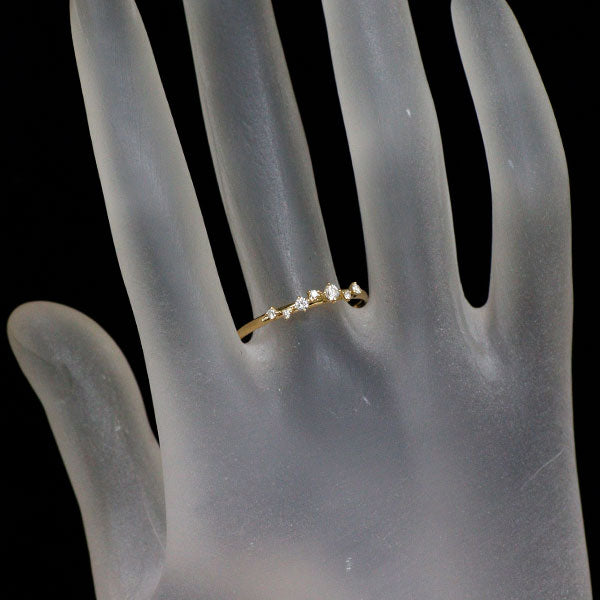 K18YG ダイヤモンド リング 0.12ct