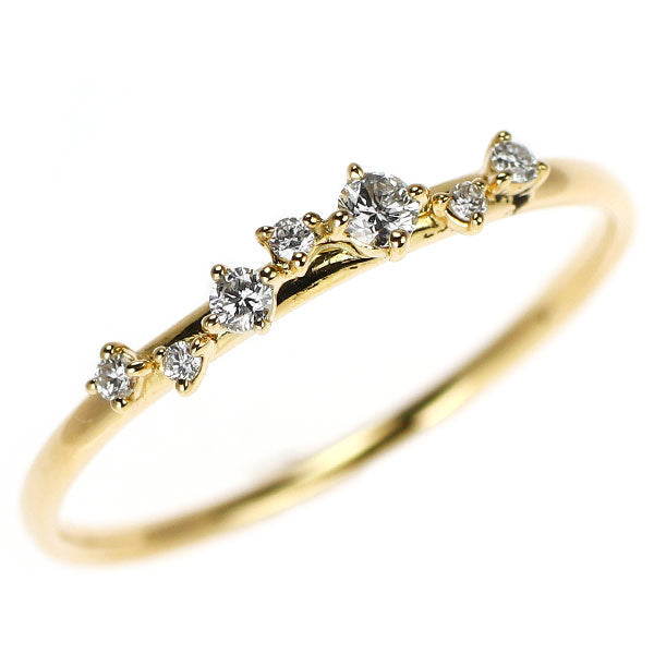 K18YG ダイヤモンド リング 0.12ct