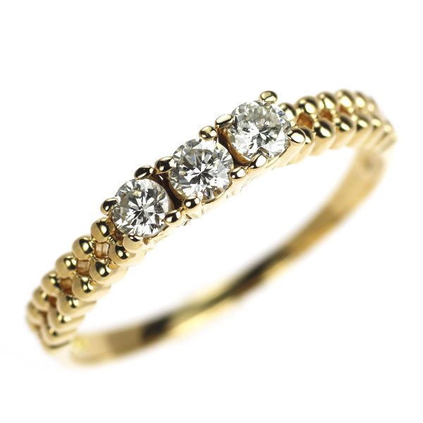 K18YG ダイヤモンド リング 0.33ct