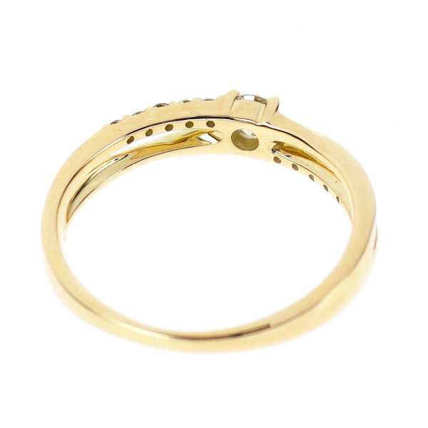 K18YG ダイヤモンド リング 0.15ct