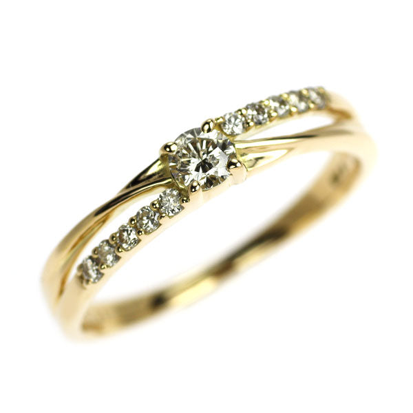 K18YG ダイヤモンド リング 0.15ct