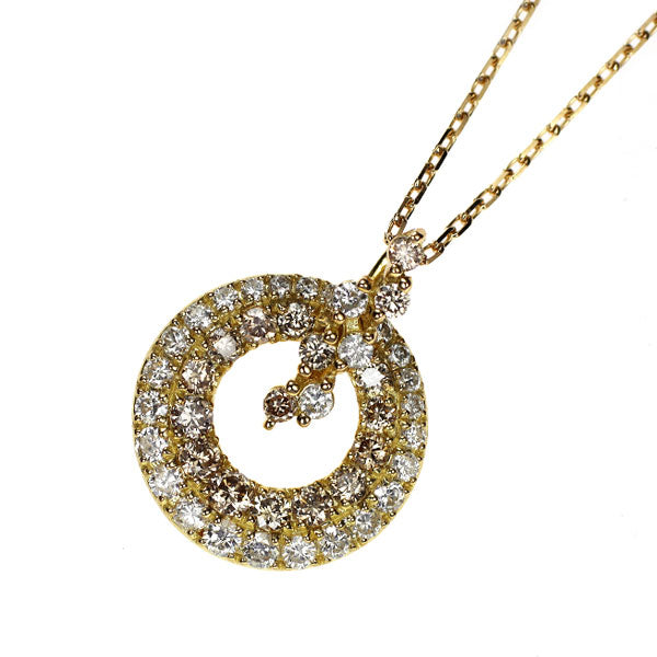 K18YG ダイヤモンド ペンダントネックレス 0.64ct