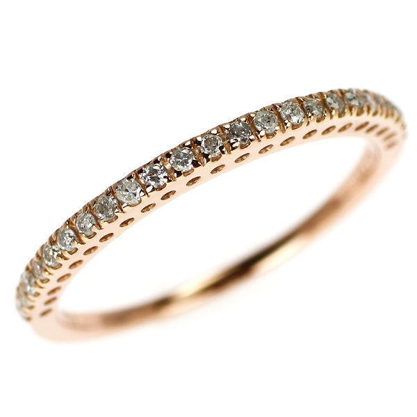 K18PG ダイヤモンド リング 0.16ct ハーフエタニティ