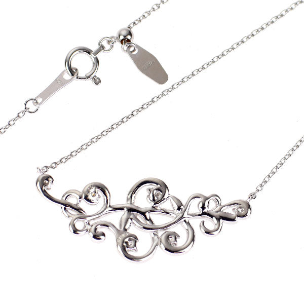 K18WG ダイヤモンド ペンダントネックレス 0.09ct