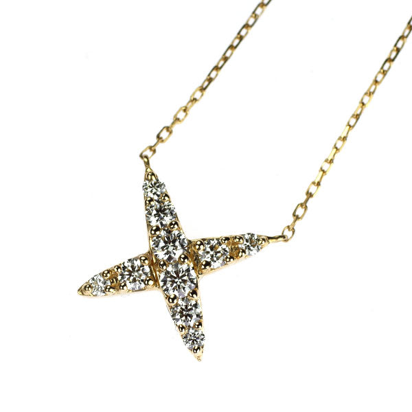 K18YG ダイヤモンド ペンダントネックレス 0.22ct