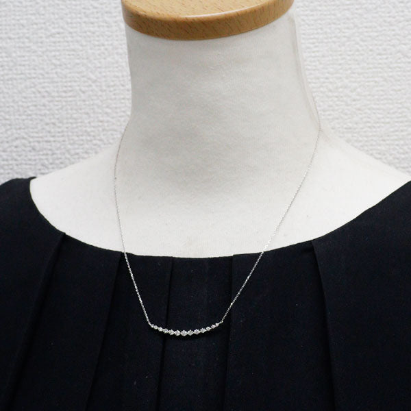K18WG ダイヤモンド ペンダントネックレス 0.37ct