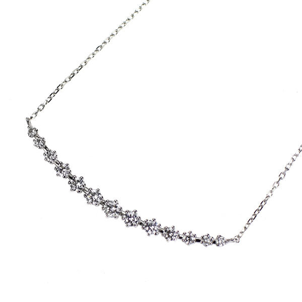 K18WG ダイヤモンド ペンダントネックレス 0.37ct