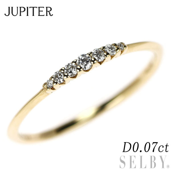 ジュピター K10YG ダイヤモンド リング 0.07ct