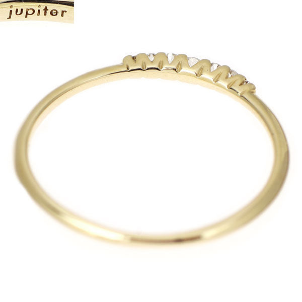ジュピター K10YG ダイヤモンド リング 0.07ct