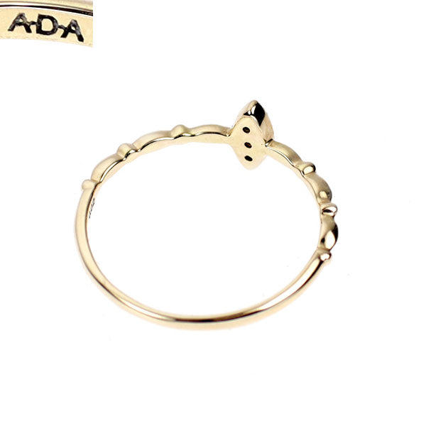 ADA K10YG ダイヤモンド リング 0.02ct ピンキー