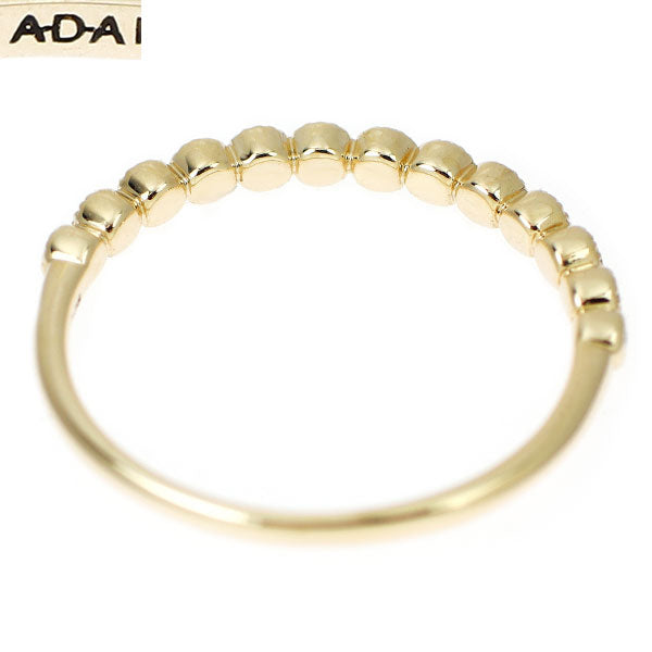 ADA K10YG ダイヤモンド リング 0.06ct ハーフエタニティ
