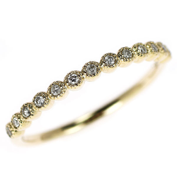 ADA K10YG ダイヤモンド リング 0.06ct ハーフエタニティ