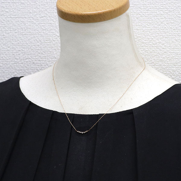 K10PG ダイヤモンド ペンダントネックレス