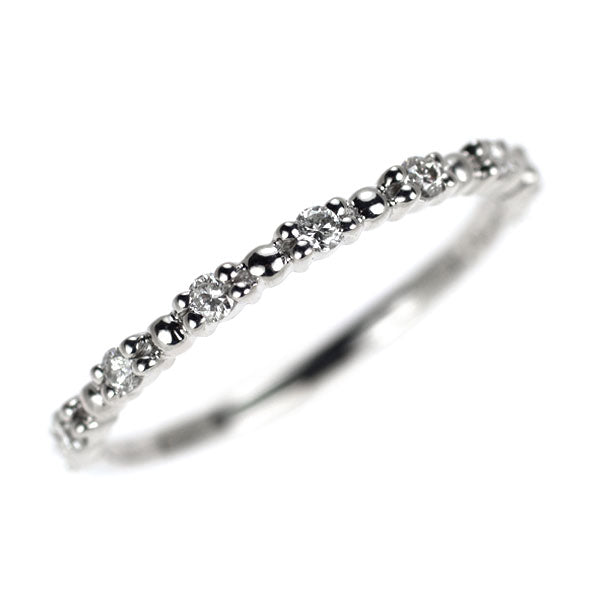 K10WG ダイヤモンド リング 0.09ct