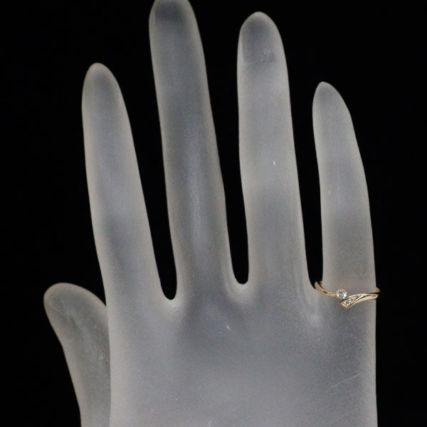 wish upon a star K10YG ダイヤモンド リング 0.04ct D0.01ct ピンキー