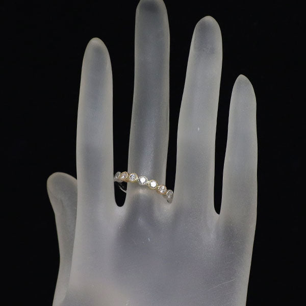 Pt900/K18PG/YG Diamond Ring 0.55ct Half Eternity