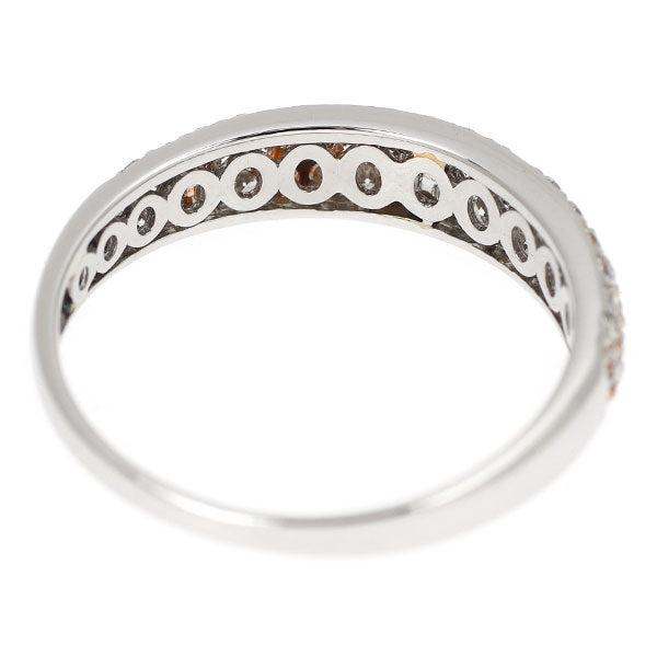 希少 Pt900 天然ピンクダイヤモンド リング 0.16ct D0.34ct パヴェ