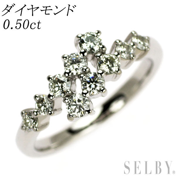 Pt900 ダイヤモンド リング 0.50ct