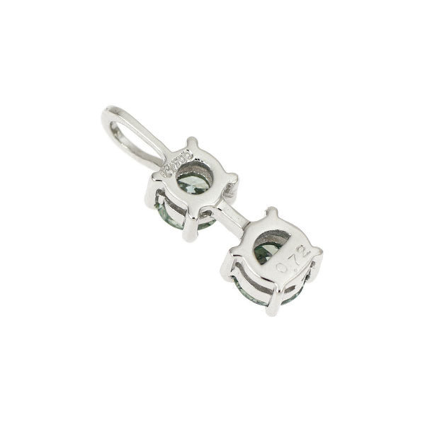 Pt900 トリートブルー ダイヤモンド ペンダントトップ 0.72ct