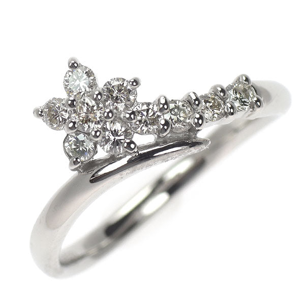 Pt900 ダイヤモンド リング 0.33ct フラワー