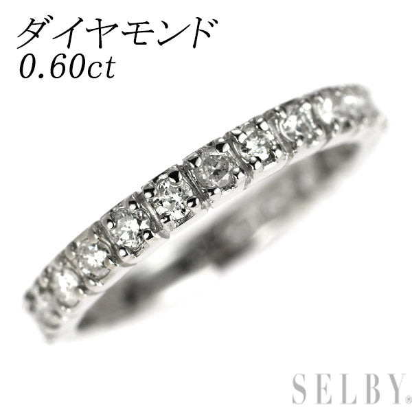 Pt900 ダイヤモンド リング 0.60ct セミエタニティ
