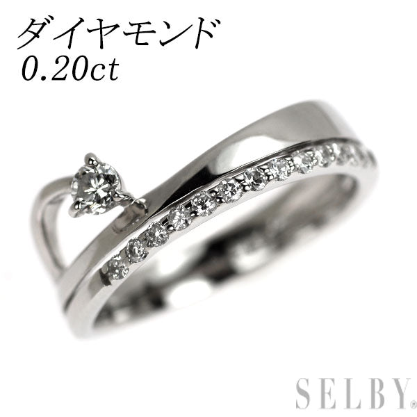 Pt900 ダイヤモンド リング 0.20ct