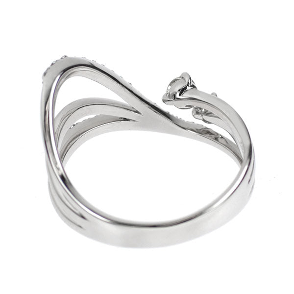 Pt900 ダイヤモンド リング 0.120ct D0.30ct