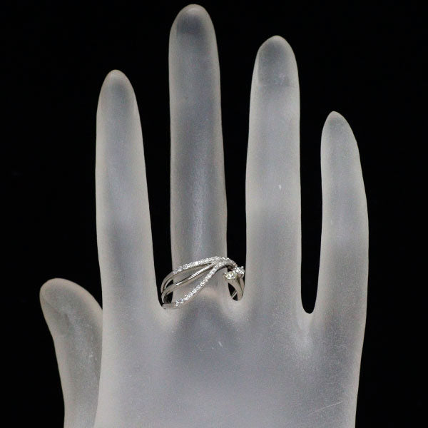 Pt900 ダイヤモンド リング 0.120ct D0.30ct