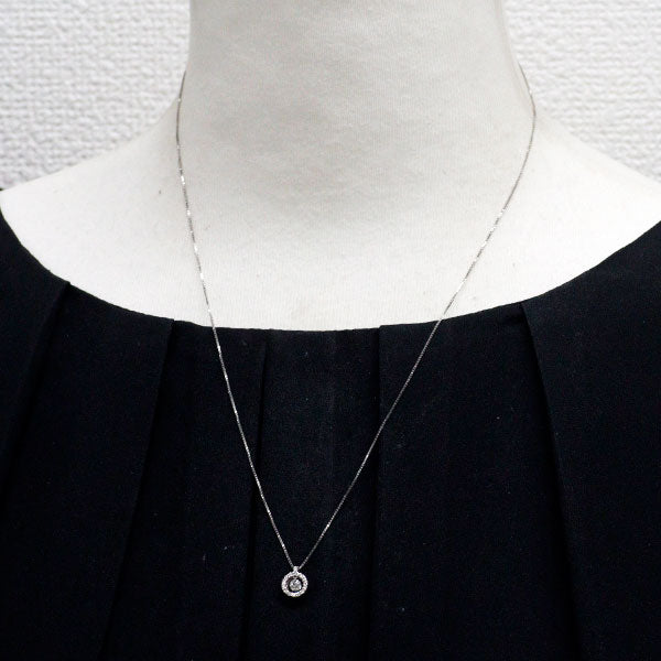 Pt900/ Pt850 ダイヤモンド ペンダントネックレス 0.19ct
