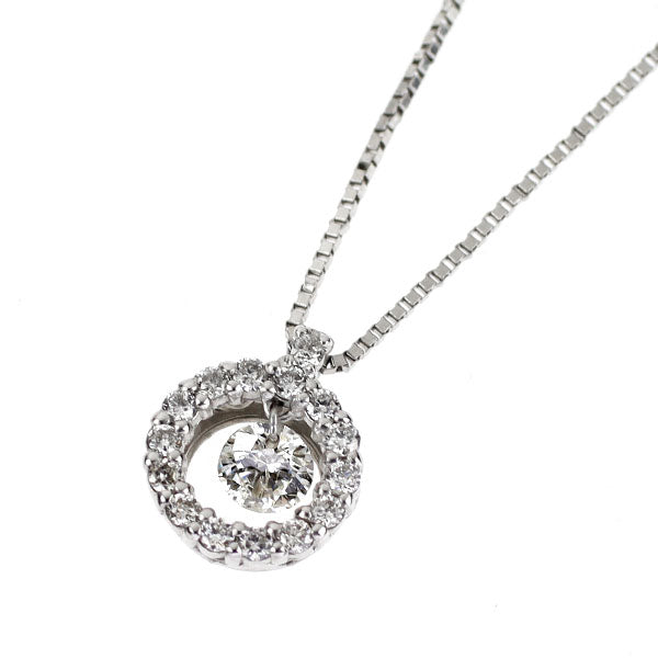 Pt900/ Pt850 ダイヤモンド ペンダントネックレス 0.19ct