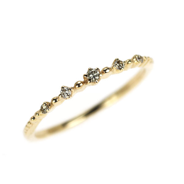 ノジェス K10YG ダイヤモンド リング 0.02ct ピンキー