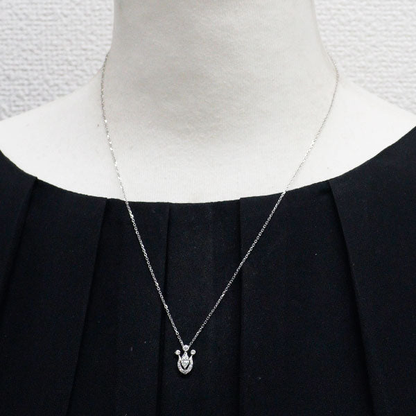 ロイヤルアッシャー Pt900/Pt850 ダイヤモンド ペンダントネックレス 0.27ct D0.10ct