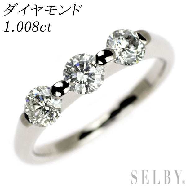K18WG ダイヤモンド リング 1.008ct