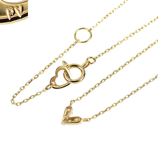ポンテヴェキオ K18YG ダイヤモンド ペンダントネックレス 0.05ct ハート