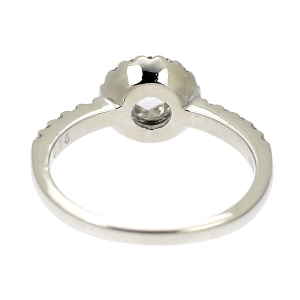 K18WG ローズカット ダイヤモンド リング 0.20ct D0.16ct ピンキー