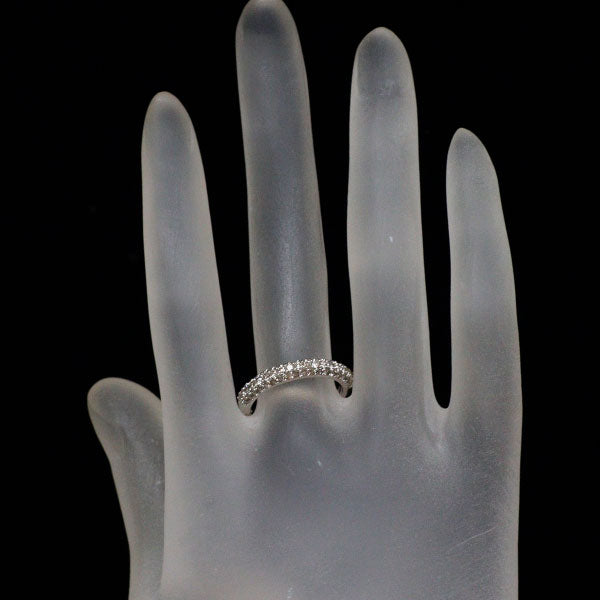 K18WG ダイヤモンド リング 0.65ct パヴェ