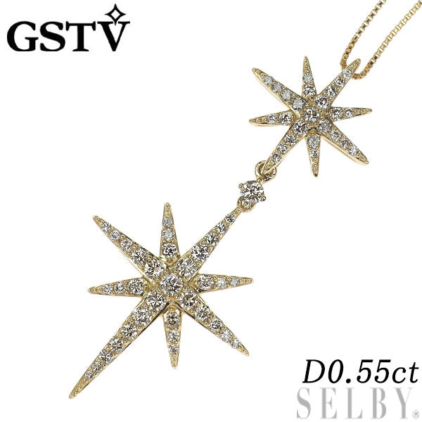 GSTV K18YG ダイヤモンド ペンダントネックレス 0.55ct