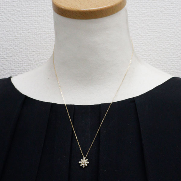 K18YG ダイヤモンド ペンダントネックレス 0.50ct