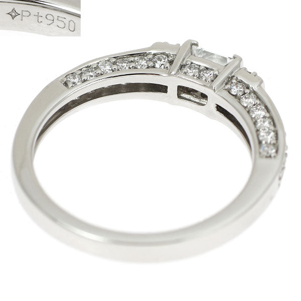 GSTV Pt950 プリンセスカット ダイヤモンド リング 0.30ct D0.40ct
